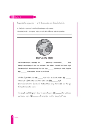 7 GUÍAS
Parte 3
Responda las preguntas 11 a 18 de acuerdo con el siguiente texto
B
C
A
C C
B
D
A
 