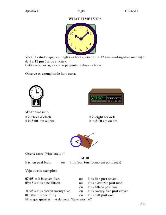 A hora em inglês é pm. O que são AM e PM em um relógio