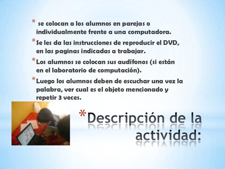 Ingles con el uso de la computadora