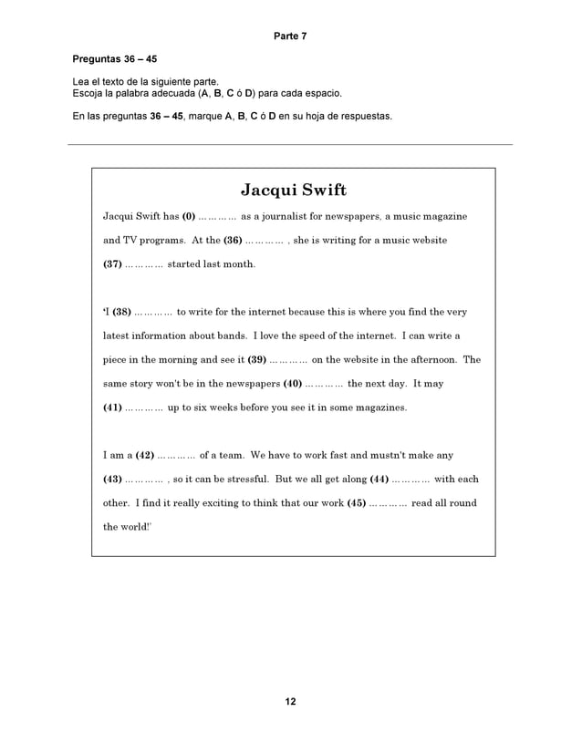 Ingles icfes 2007 | PDF