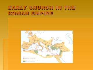 EARLY CHURCH IN THE
ROMAN EMPIRE
 