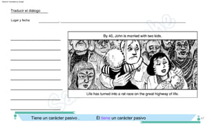 Tiene un carácter pasivo . Él tiene un carácter pasivo
____________________
____________________
____________________
____________________
____________________
___________, _____________________________________________________________________
____________________
Lugar y fecha:
Traducir el diálogo
____________________
____________________
47
Machine Translated by Google
 
