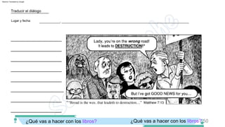 ¿Qué vas a hacer con los libros? ¿Qué vas a hacer con los libros? 50
____________________
____________________
____________________
____________________
___________, _____________________________________________________________________
____________________
Lugar y fecha:
Traducir el diálogo
____________________
____________________
____________________
Machine Translated by Google
 
