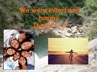 We were inited and 
In family, we saw one of 
the colombia happy. 
parties in 
the wolrd Thankcup ´s. 2014 
 
Imagen del mundial. 
