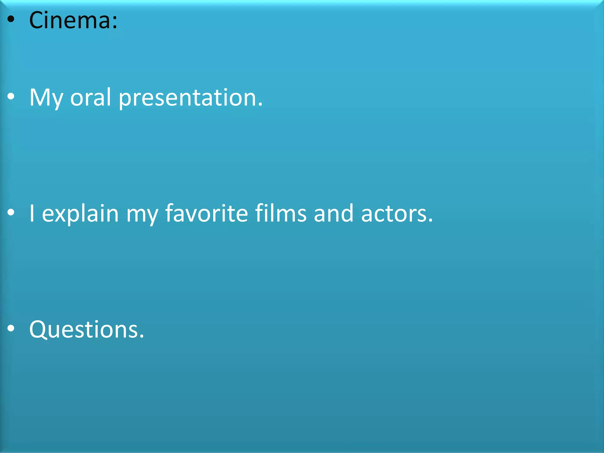 Ingles Oral Presentation | PPTX