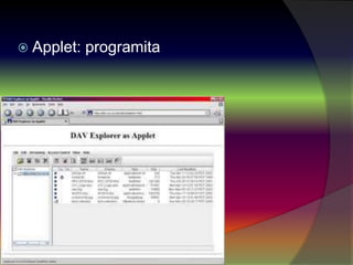  Applet: programita
 