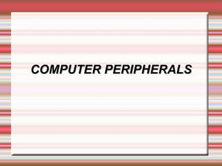 COMPUTER PERIPHERALS 