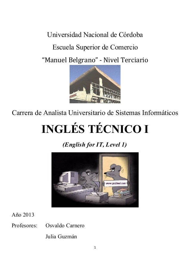 Ingles Tecnico I Para Informatica 2013 En Oficio