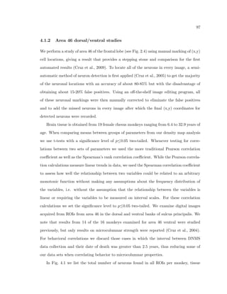 ned in Eq. 2.6. 
Using this correlation technique, we examined the structural integrity of this new archi-tectural 
feature in two common dementia illnesses, Alzheimer disease and dementia with 
Lewy bodies. In Alzheimer disease, there is a dramatic, nearly complete loss of microcolum-nar 
organization. The relative degree of loss of microcolumns is directly proportional to the 
number of neuro 