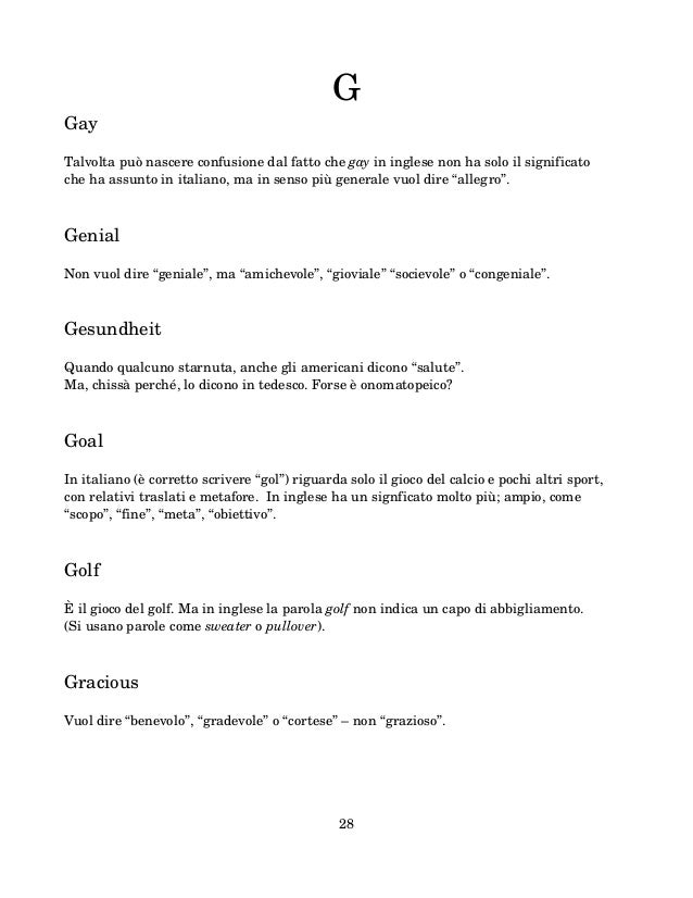 Ambiguita Delle Parole Inglesi