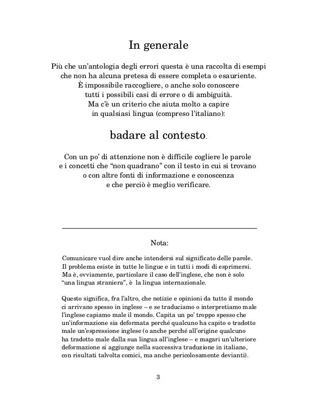 Ambiguita Delle Parole Inglesi