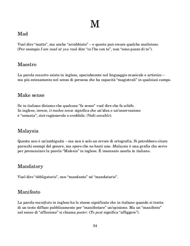 Ambiguita Delle Parole Inglesi