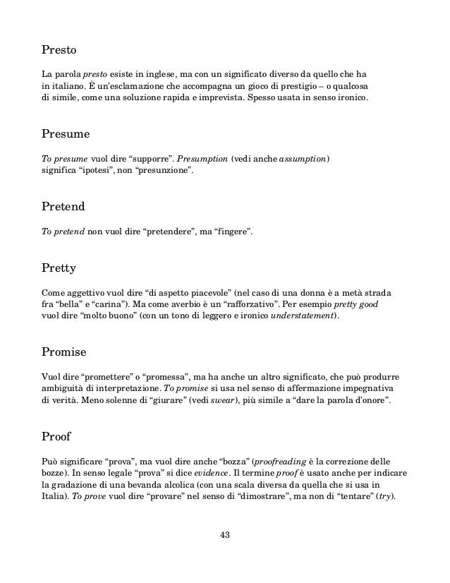 Ambiguita Delle Parole Inglesi