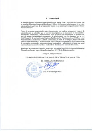 Oferta de empleo. Inglés