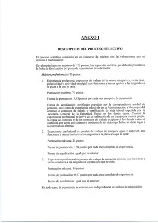 Oferta de empleo. Inglés