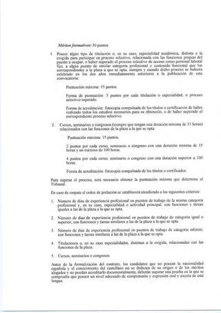 Oferta de empleo. Inglés