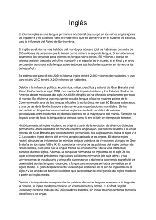 Inglés | PDF