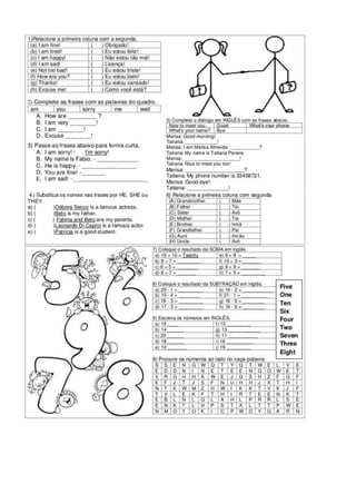 Inglês atividades16paginas