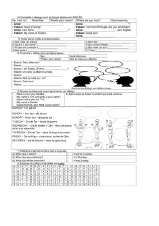 Inglês atividades16paginas