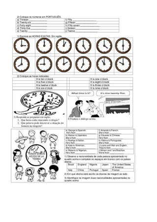 Inglês atividades16paginas