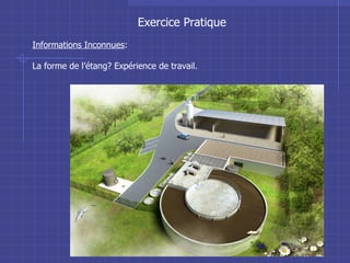 Exercice Pratique Informations Inconnues : La forme de l’étang? Expérience de travail. 