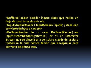 Ingresos y salidas de datos JAVA | PPTX