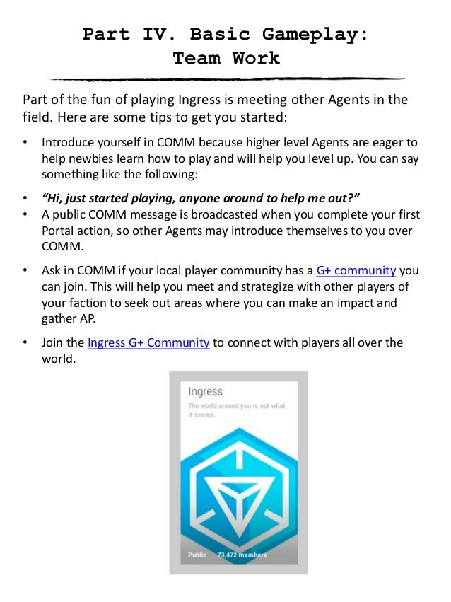 Ingress Agent Field Guide Ingress Agent Field Guide