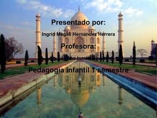 Trabajo de informatica Presentado por: Ingrid Magali Hernandez Herrera Profesora: Ana torres Pedagogia infantil 1 semestre 