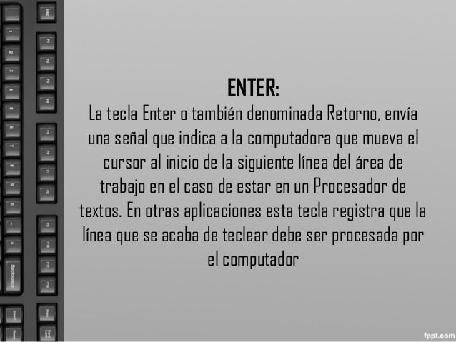 que enter confirmation es code EL TECLADO
