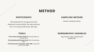 Morris Rosenberg Ingroup Colorism_PPT ingroup colourism ppt | PPTX