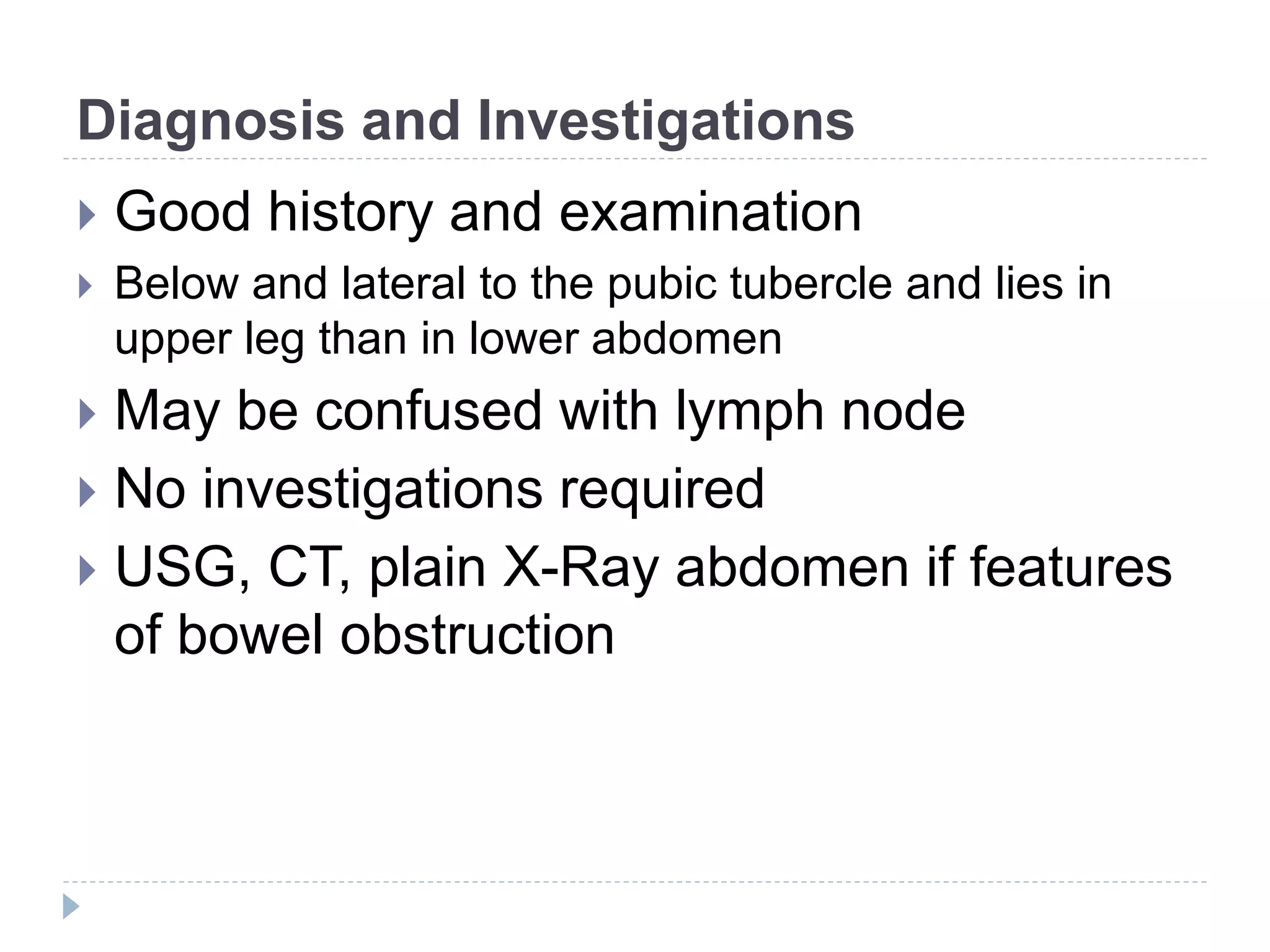 Inguinal and Femoral hernia | PPTX