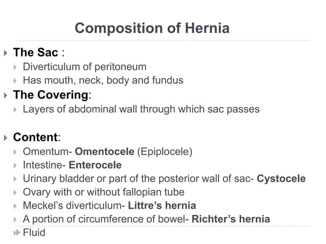 Inguinal and Femoral hernia | PPTX