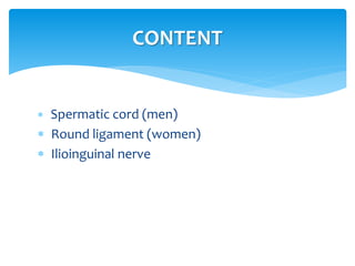  The classic and memorable description of the
contents of
 spermatic cord in the male are:
 3 arteries: cremasteric, di...