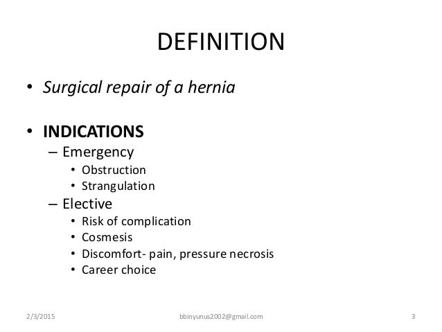 herniorrhaphy
