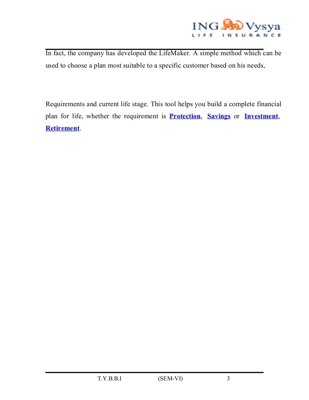 Ing vysya life insurance