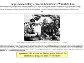 http://www.history.army.mil/books/wwii/Wac/ch21.htm




     La première URL fournie par TinEye permet d'obtenir des
           informations et devient une nouvelle source
 