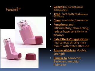 Inhalars for bronchial asthma | PPTX