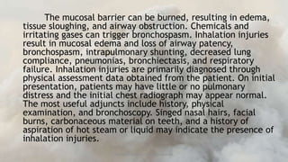 Soot Inhalation Injury INHALATION-INJURY nursing lesson to prevent complications | PPTX