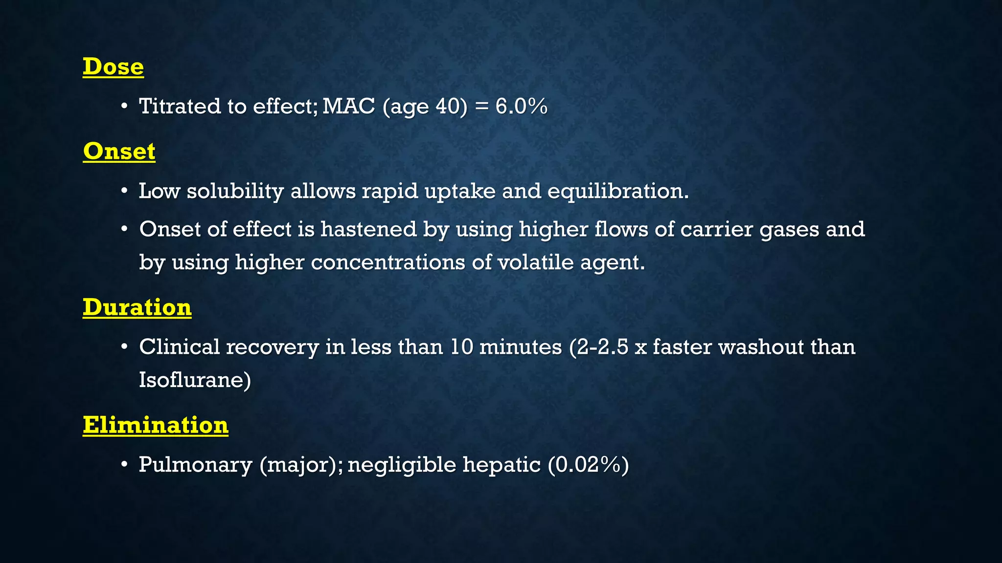 Inhalational Anaesthetic Agents | PDF
