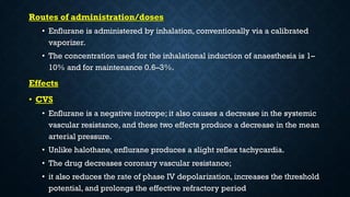 Inhalational Anaesthetic Agents | PDF