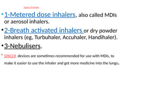 Comprehensive Guide to Inhalational Devices and Proper Inhaler Use in ...