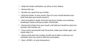 Comprehensive Guide to Inhalational Devices and Proper Inhaler Use in ...