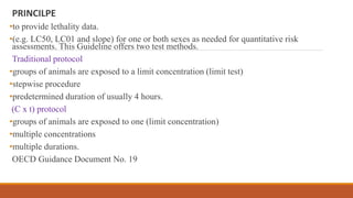 INHALATIONAL TOXICITY STUDIES.M pharmacy | PPTX