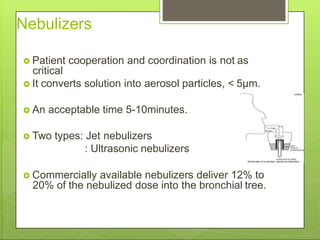 Inhalation therapy | PPTX