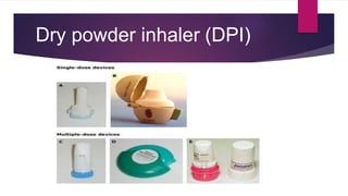 Inhaled medication in bronchial asthma | PPTX