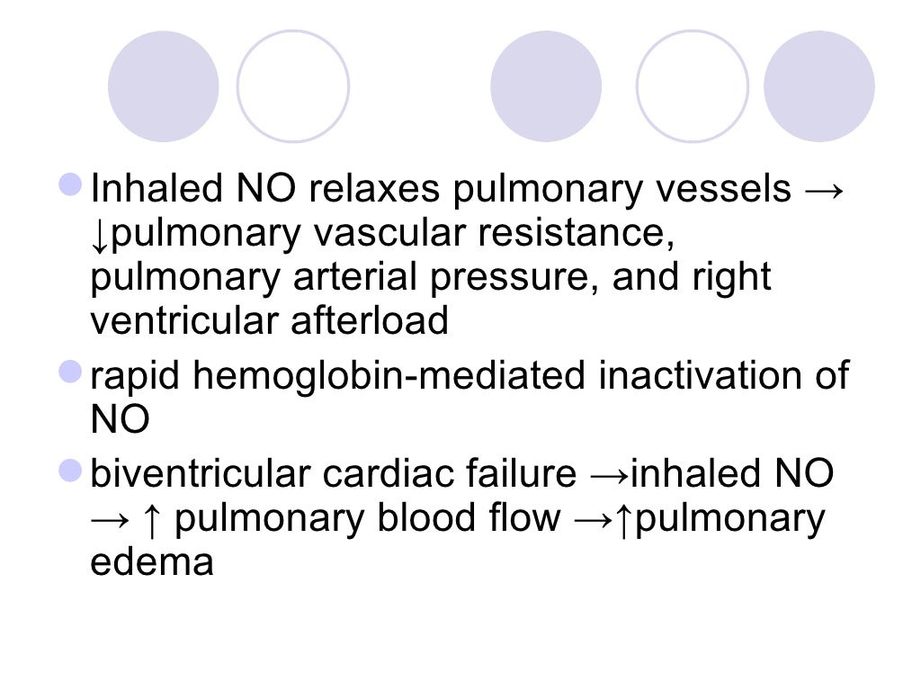 Inhaled nitric oxide therapy in adults
