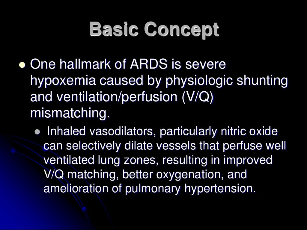 Inhaled Nitric Oxide in Acute Respiratory Distress Syndrome