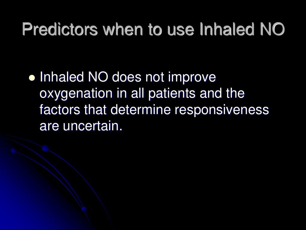 Inhaled Nitric Oxide in Acute Respiratory Distress Syndrome