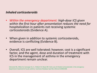 Inhaled steroids in acute asthma | PDF