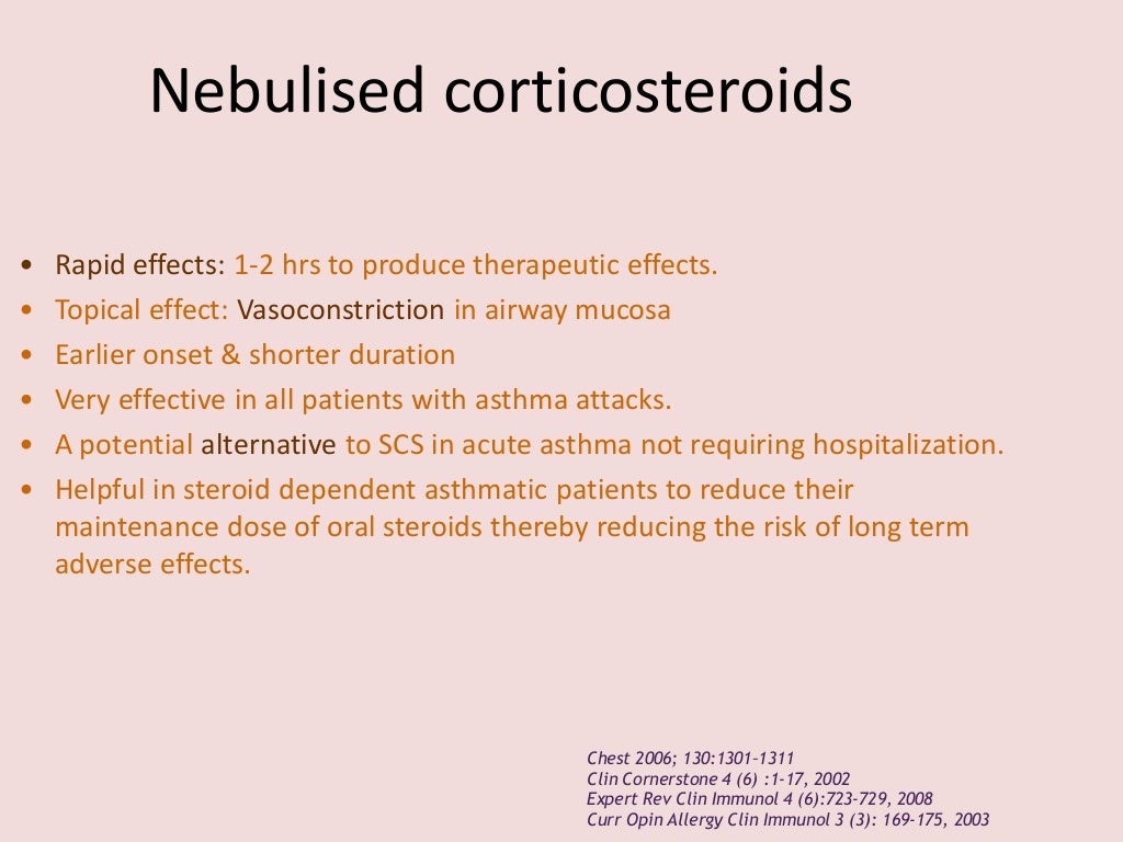 Inhaled steroids in acute asthma